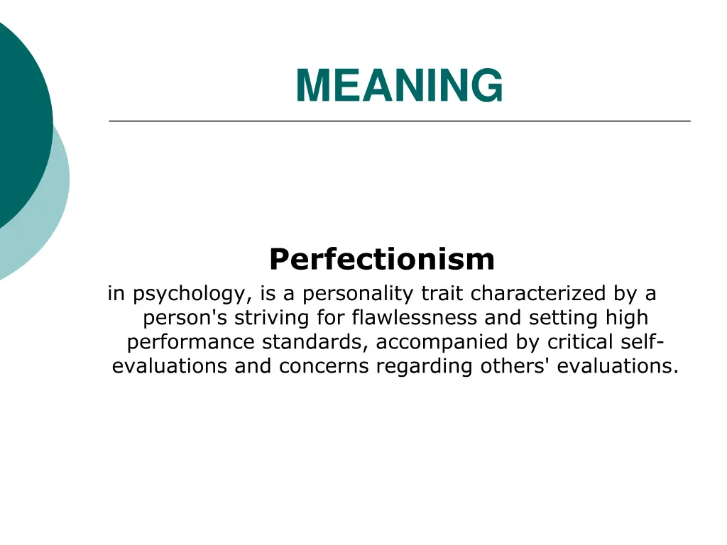meaning