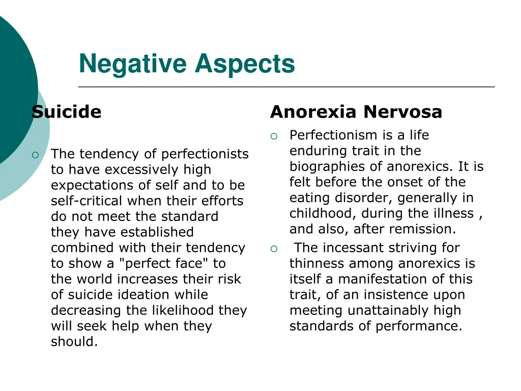 negative aspects 1