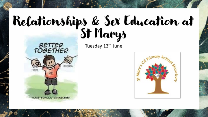 relationships sex education at st marys tuesday