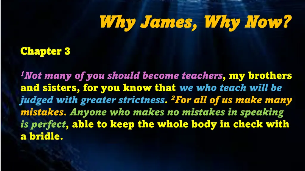 why james why james why now 1