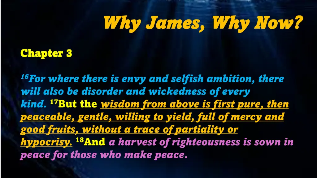 why james why james why now 12