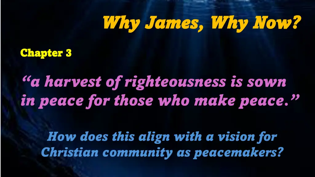 why james why james why now 13