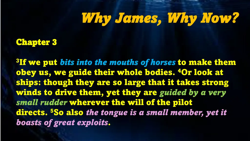 why james why james why now 3