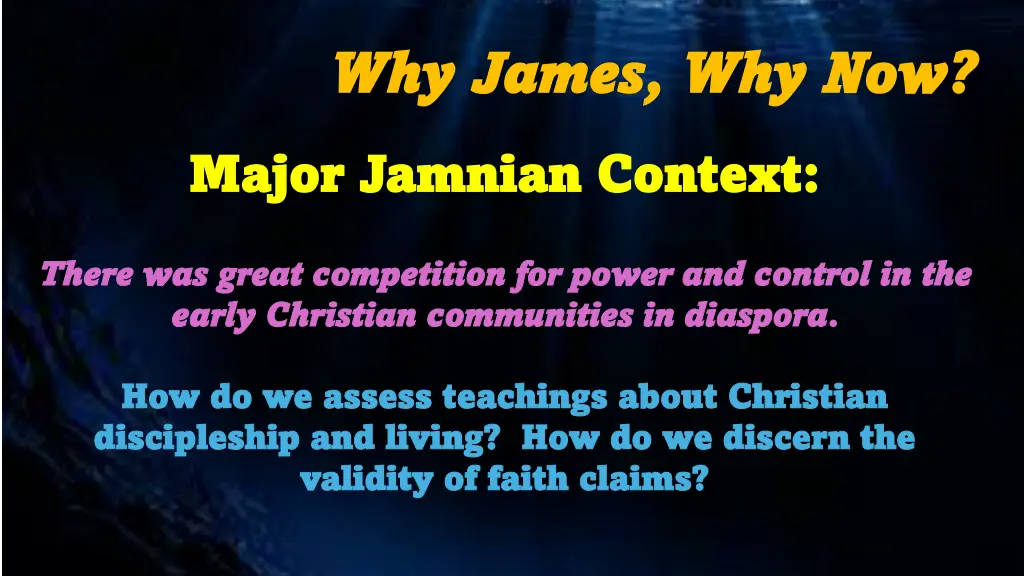 why james why james why now 5