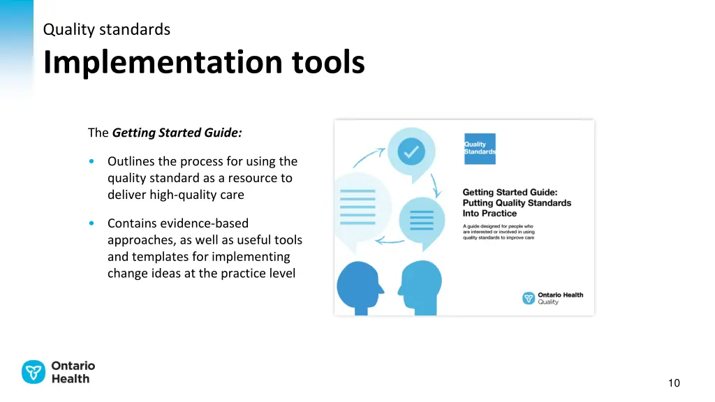 quality standards implementation tools