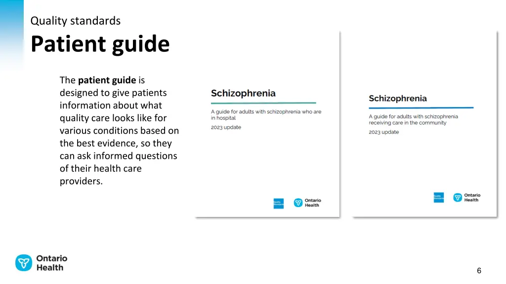 quality standards patient guide