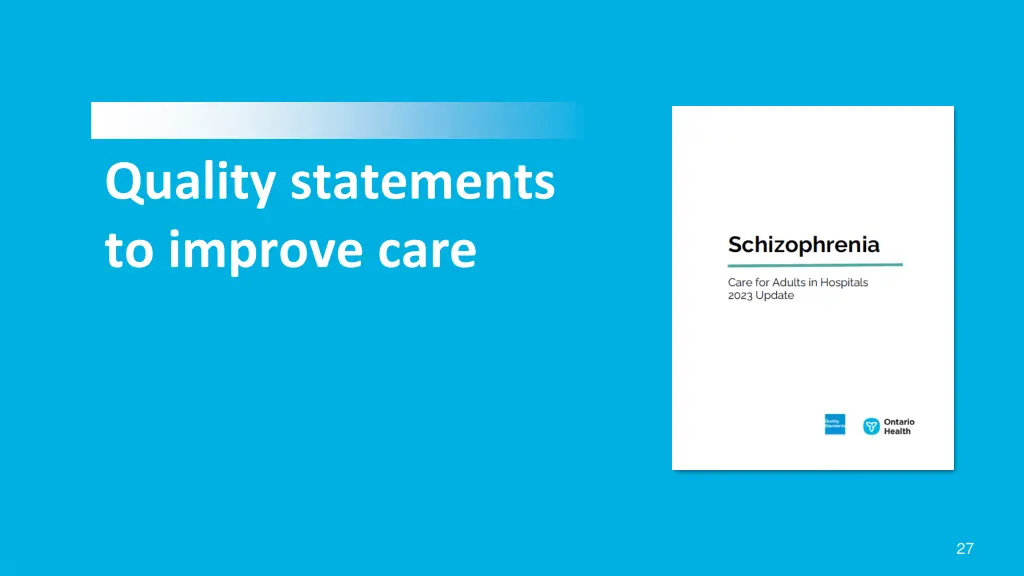 quality statements to improve care