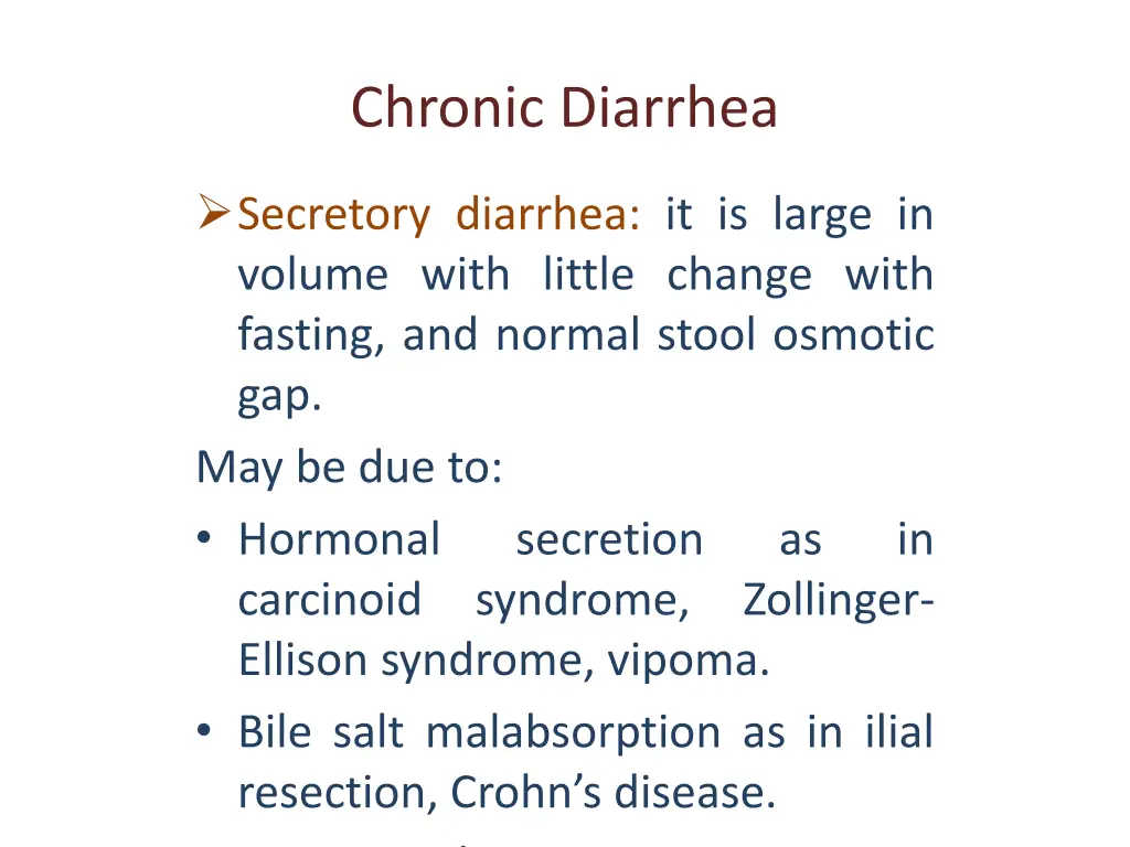 chronic diarrhea 1