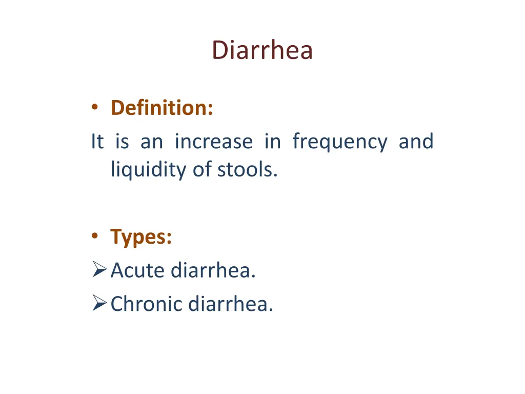 diarrhea 1