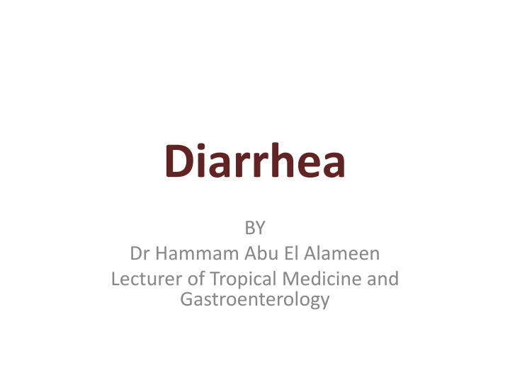 diarrhea