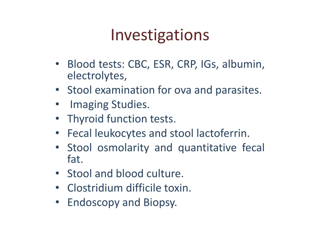investigations