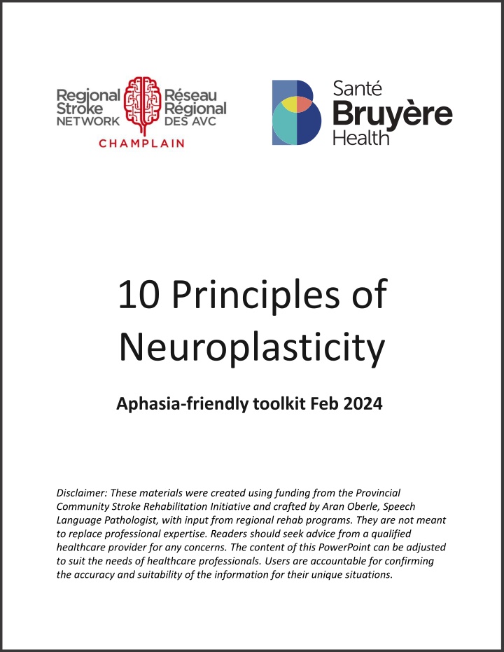 10 principles of neuroplasticity