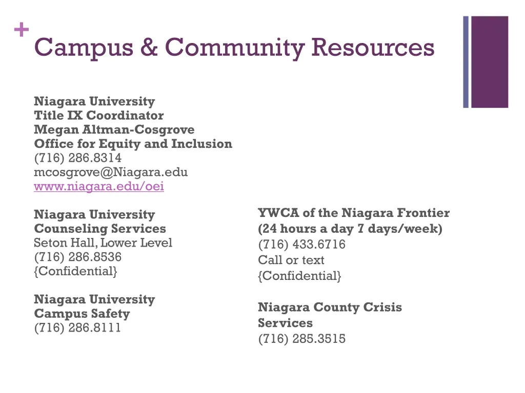 campus community resources