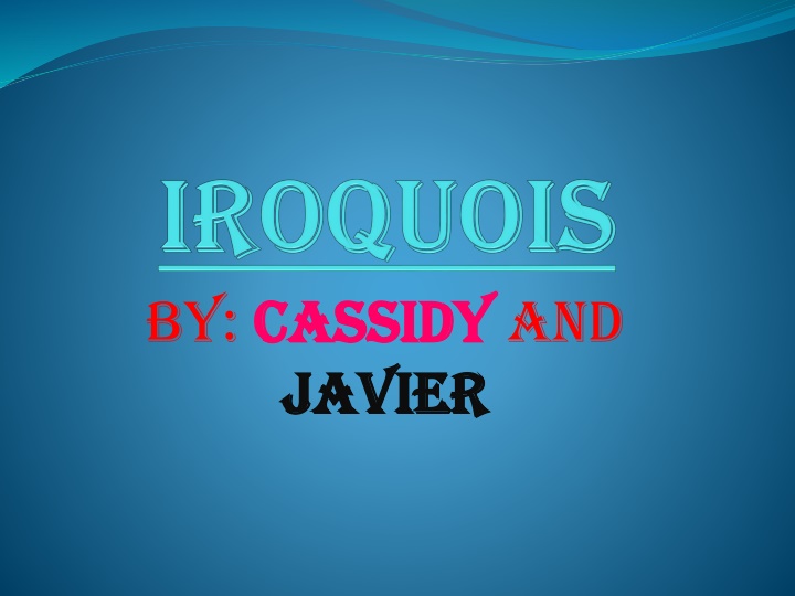 by cassidy cassidy and javier javier