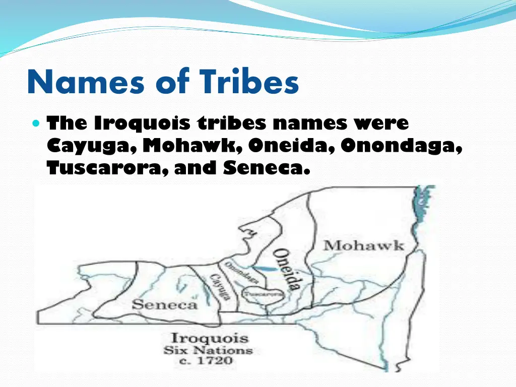 names of tribes the iroquois tribes names were