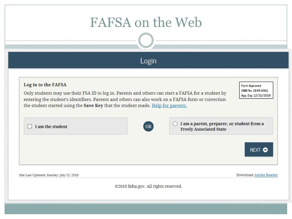 fafsa on the web