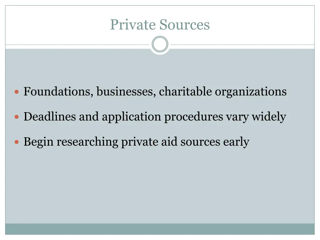 private sources
