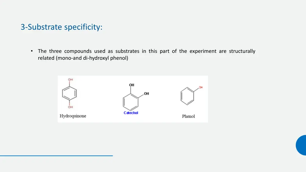 3 substrate specificity 1