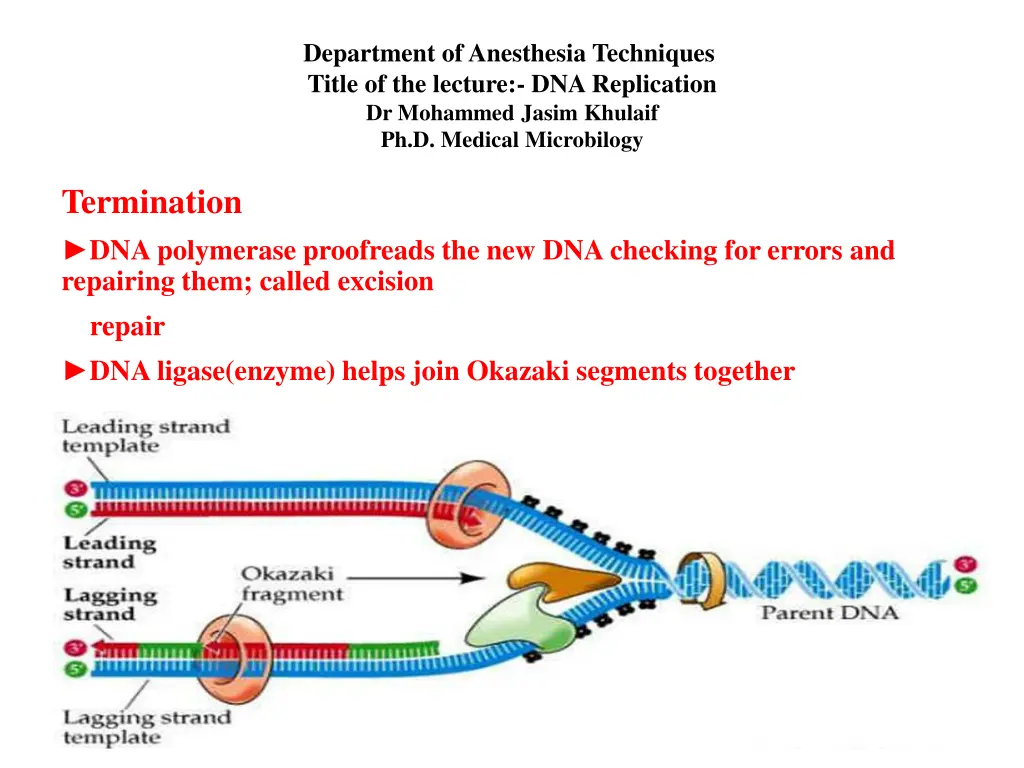 department of anesthesia techniques title 4
