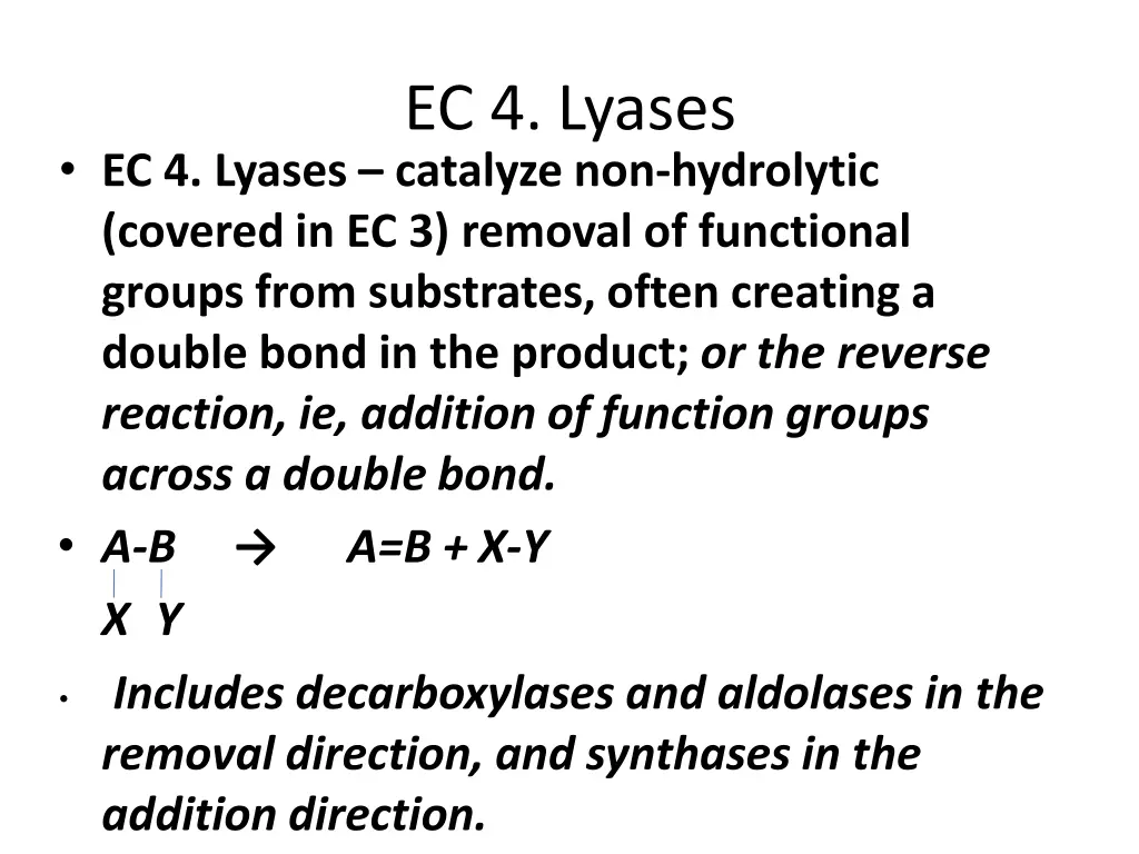 ec 4 lyases