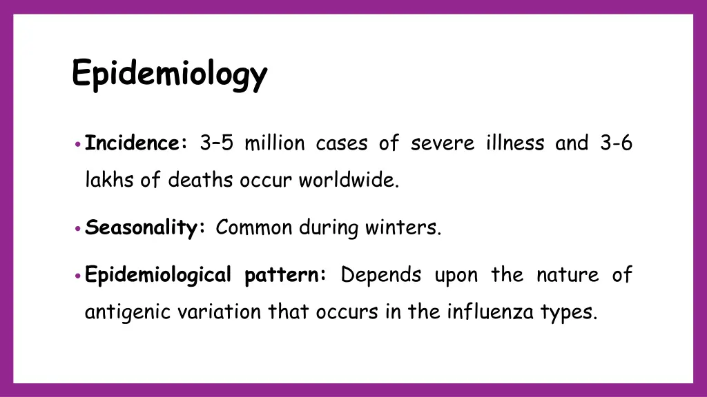 epidemiology