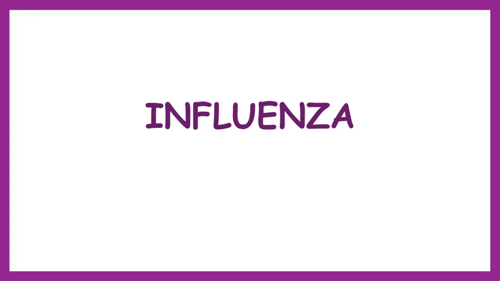 influenza