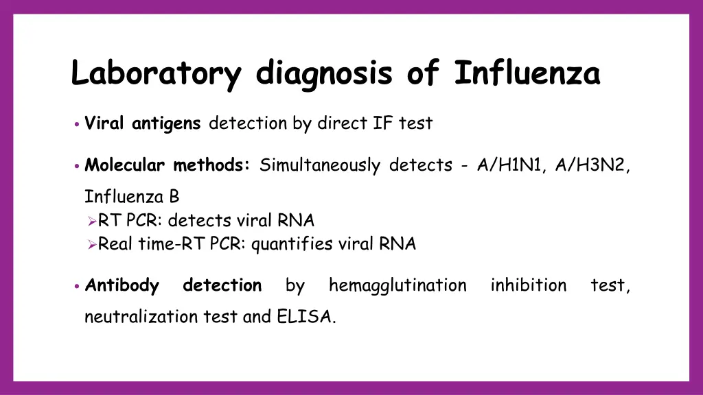 laboratory diagnosis of influenza 2