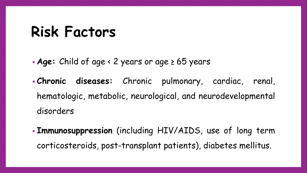 risk factors