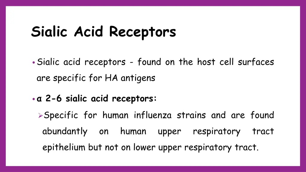 sialic acid receptors
