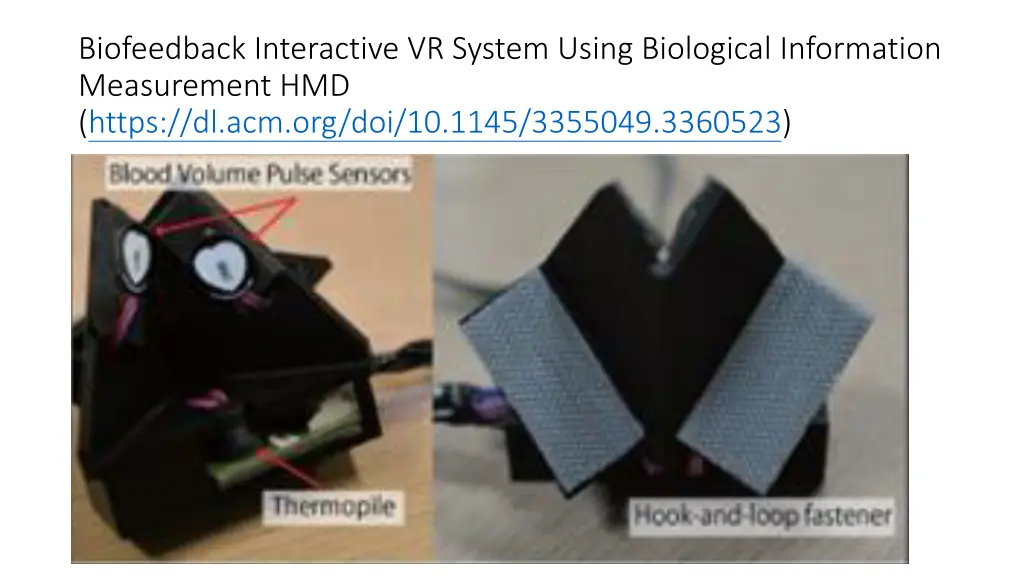 biofeedback interactive vr system using
