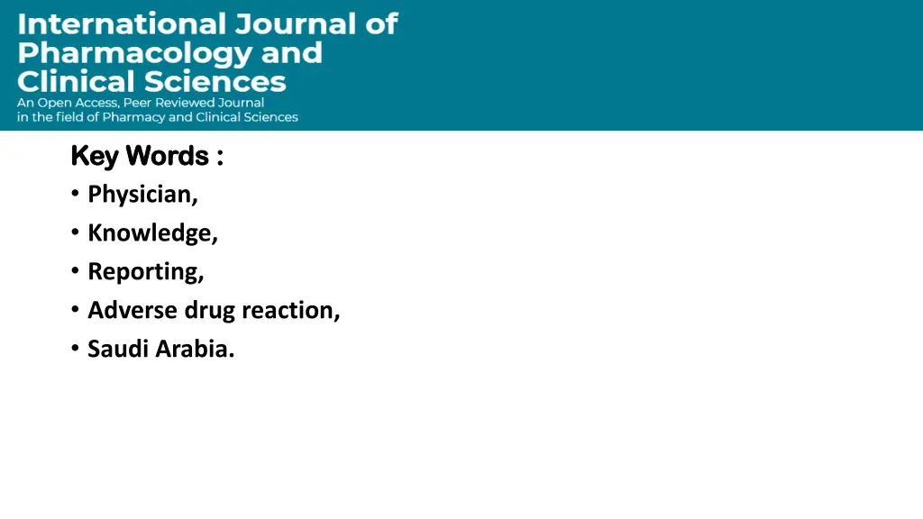 key words key words physician knowledge reporting