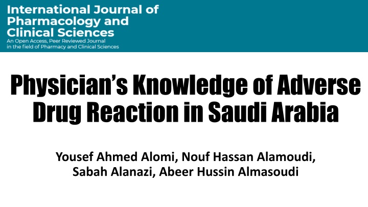 physician s knowledge of adverse drug reaction