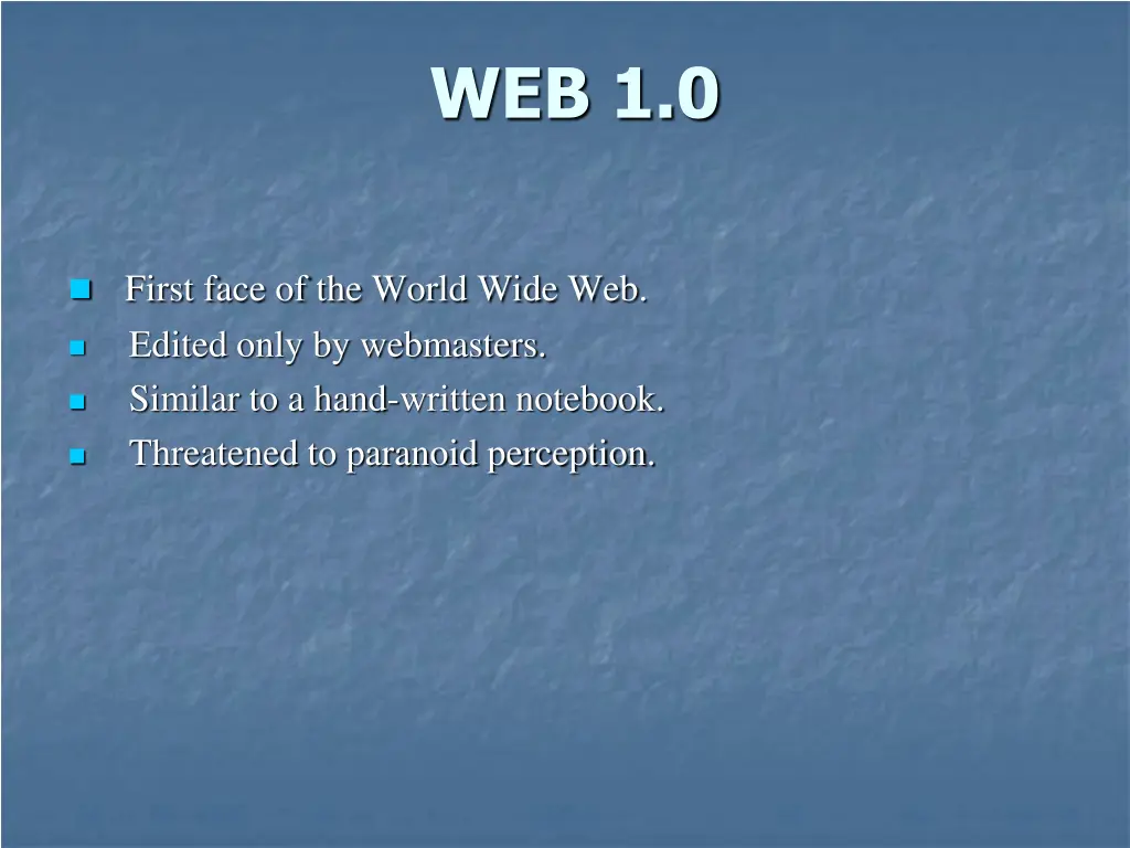 web 1 0