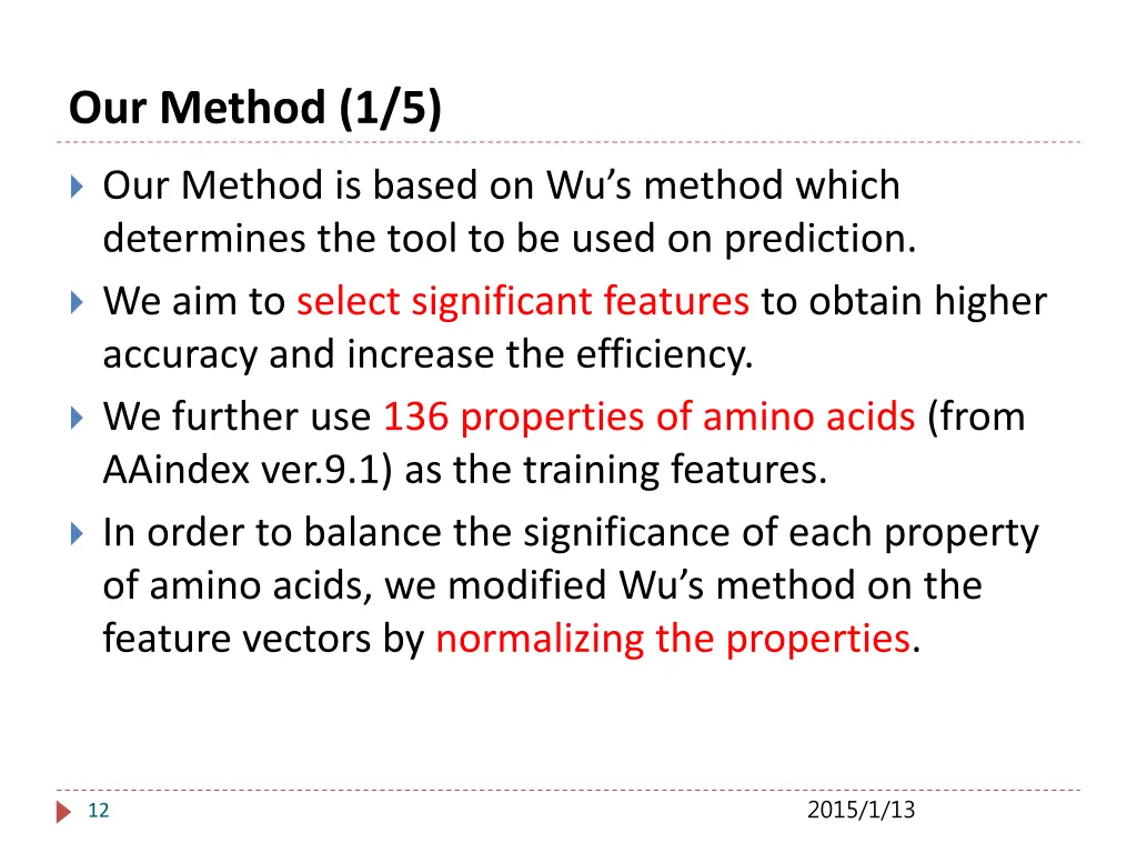 our method 1 5