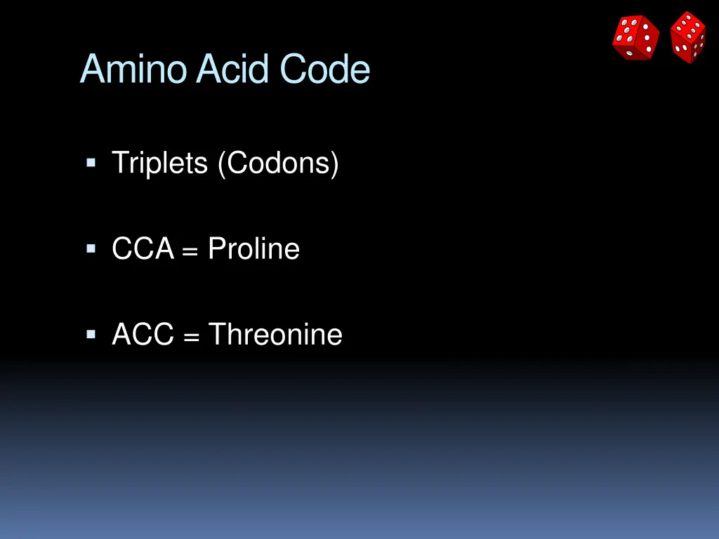 amino acid code