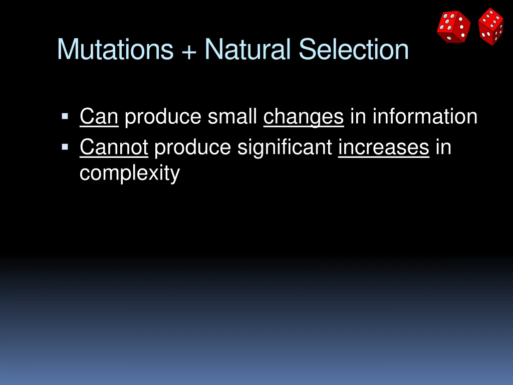 mutations natural selection