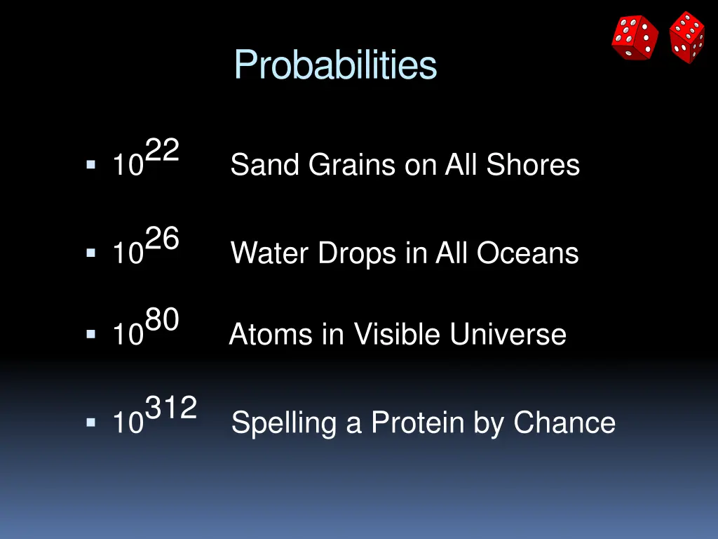 probabilities 1