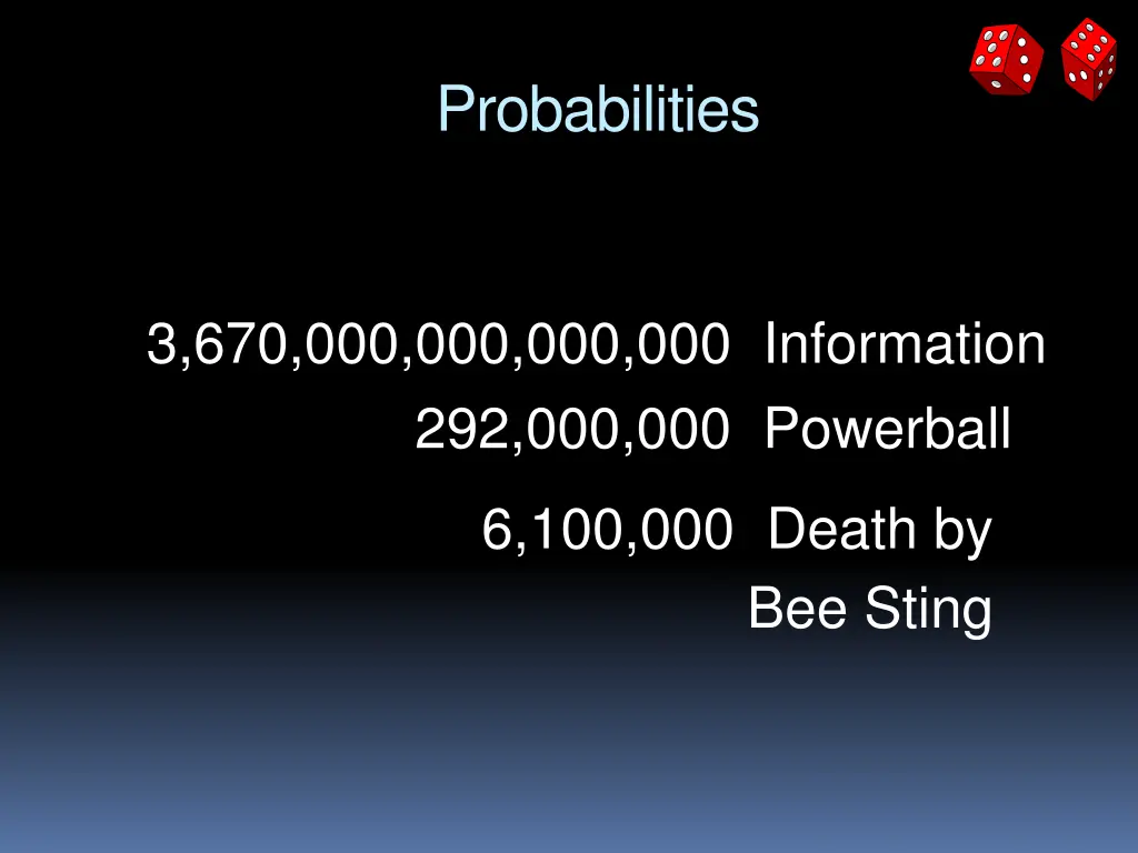 probabilities