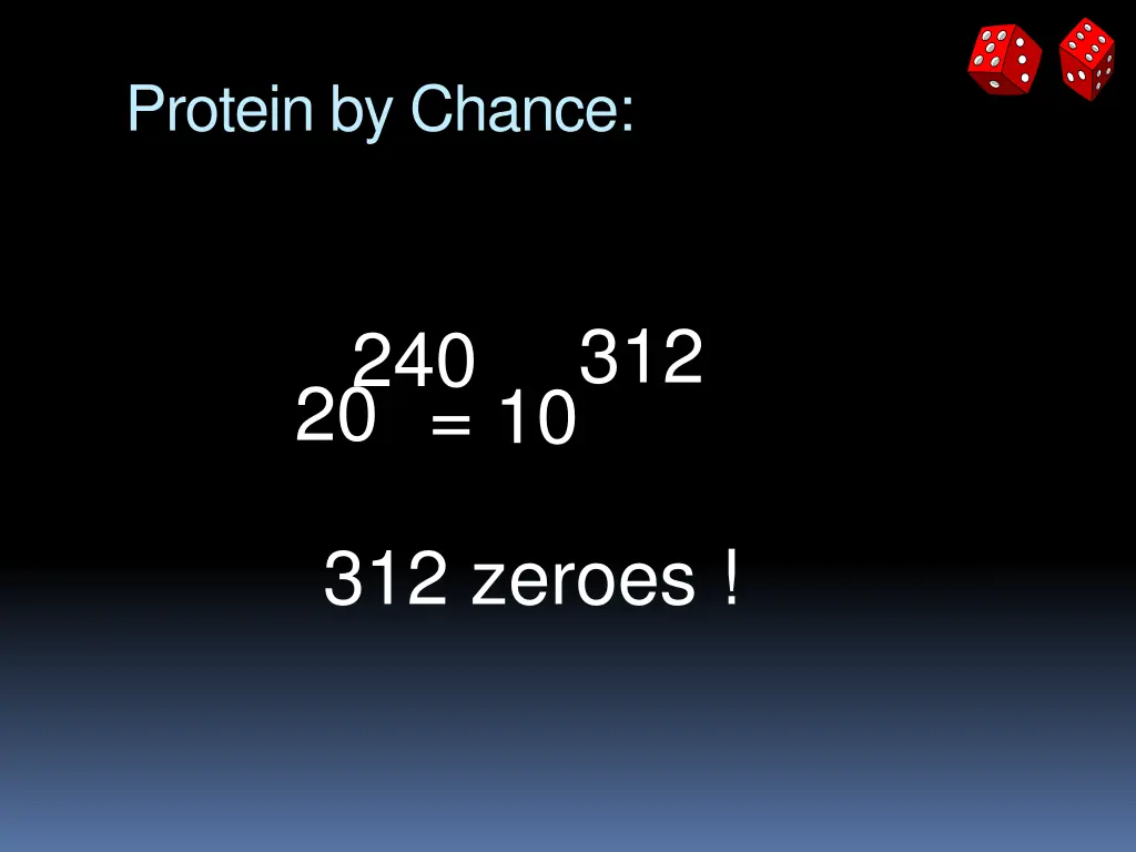 protein by chance