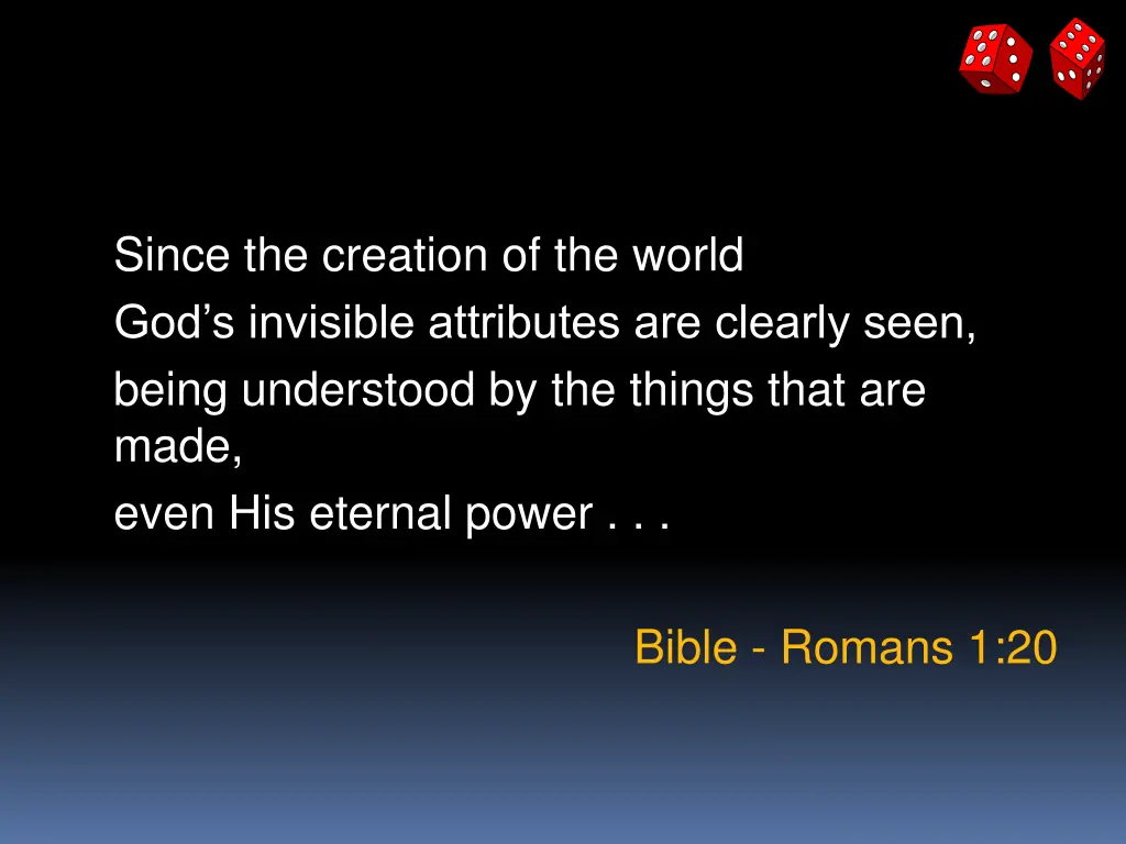since the creation of the world god s invisible