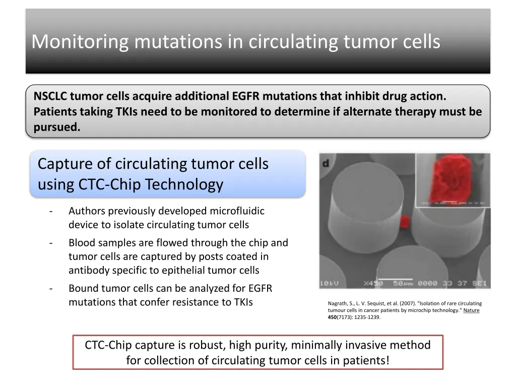 monitoring mutations in circulating tumor cells