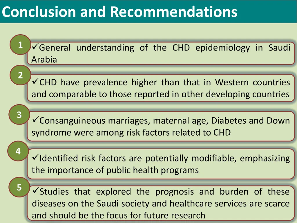 conclusion and recommendations
