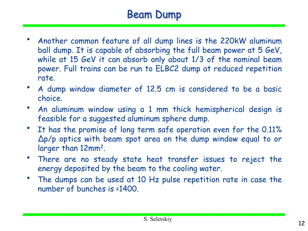 beam dump