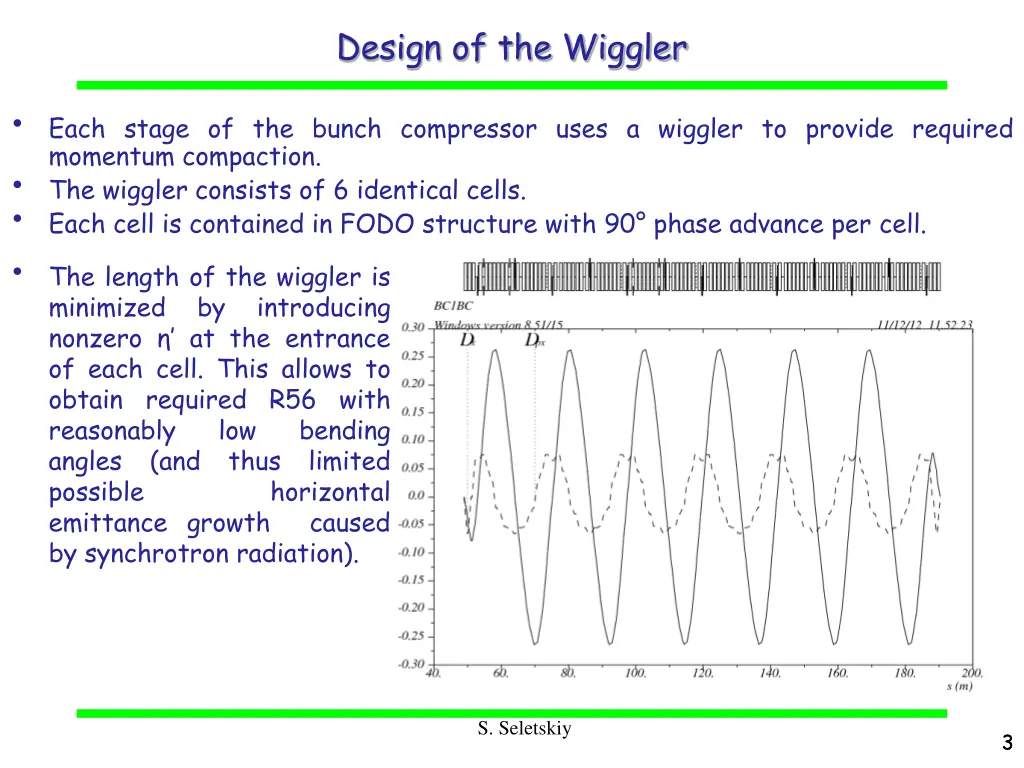 design of the wiggler