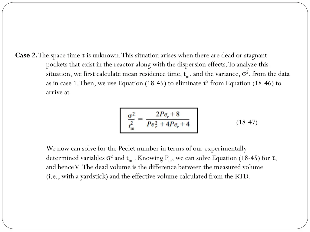 case 2 the space time is unknown this situation