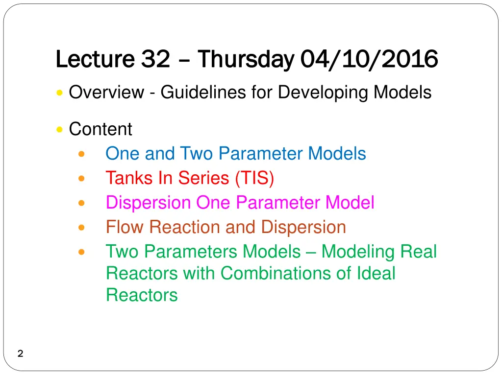 lecture 32 lecture 32 thursday 04 10 2016