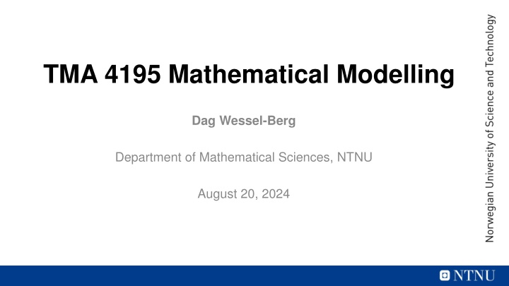 tma 4195 mathematical modelling