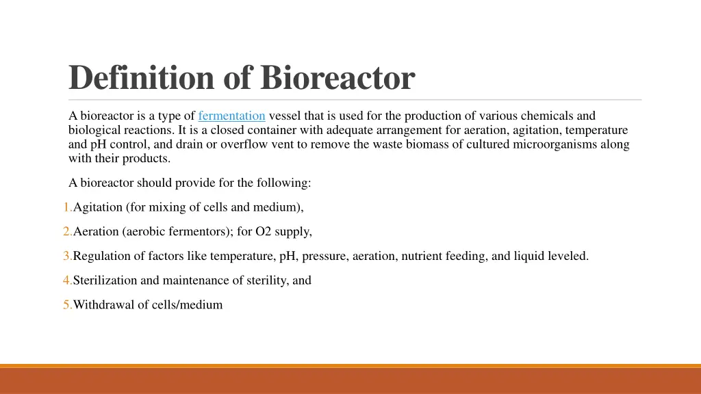 definition of bioreactor