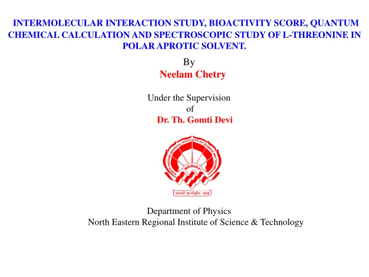 intermolecular interaction study bioactivity