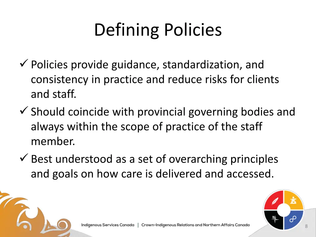 defining policies